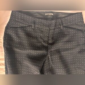 Express Black and Gray Patterned Men's Pants